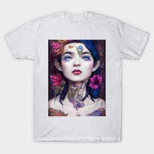 Flower-punked Snow White T-Shirt